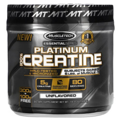 Креатин мікронізований, MuscleTech Platinum Creatine Essential Series, порошок, 400 г