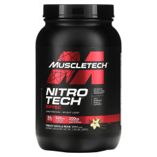 Сироватковий протеїн французька ваніль + схуднення, Nitro Tech Ripped Muscletech, 907 г