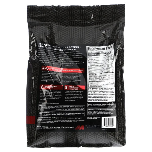 Сироватковий протеїн, Nitro Tech, Whey ProteinMuscletech, смак ванілі, 4,54 кг