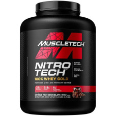 Сироватковий протеїн, подвійний шоколад, MuscleTech Nitro Tech 100% Whey Gold, 2.28 кг