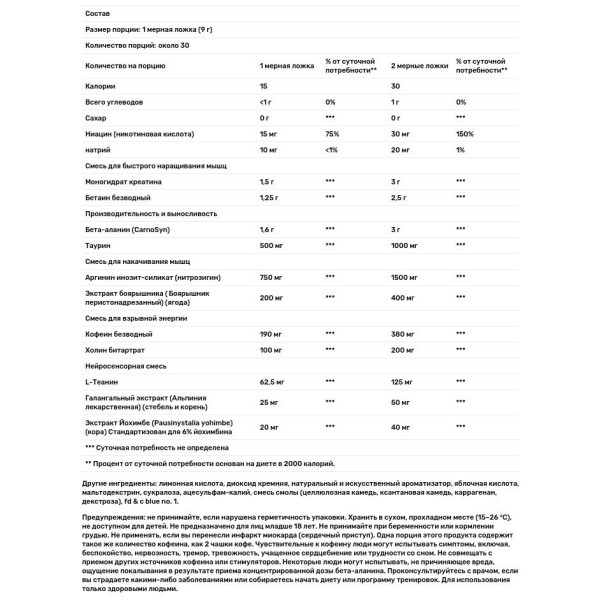 Передтренувальна суміш, VaporX5 Next Gen, Muscletech, смак блакитний малини, 266 г