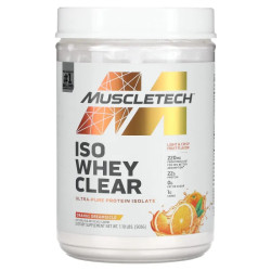 Изолят сывороточного протеина, вкус апельсин, Muscletech ISO Whey Clear, 505 г