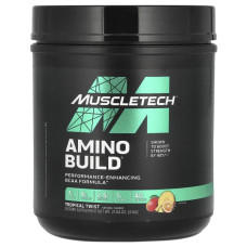 Амінокислоти BCAA, смак тропік, Muscletech Amino Build, 614 г