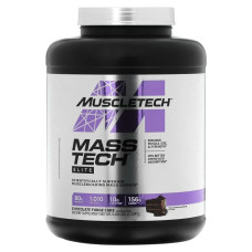 Гейнер для набору м'язової маси, MuscleTech Mass Tech Elite, смак шоколадний торт з помадкою, 2,72 кг