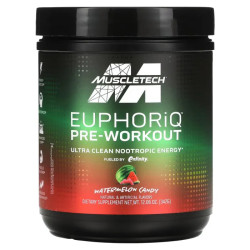 Передтренувальний комплекс, Muscletech Euphoriq Limited Edition, смак кавунові цукерки, 342 г
