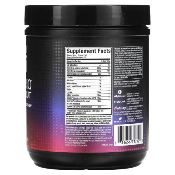 Передтренувальний комплекс, Euphoriq, Limited Edition, Muscletech, крижаний сніговий конус, 340 г