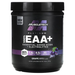 Незамінні амінокислоти EAA, смак винограду, Muscletech Platinum 100% EAA+, 387 г