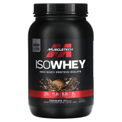 Ізолят сироваткового протеїну смак шоколад, MuscleTech IsoWhey, 907 г