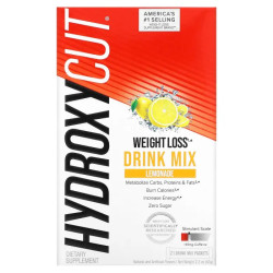 Снижение веса напиток смесь, Weight Loss Drink Mix Hydroxycut, вкус лимонад, 21 стик пакет, 63 г