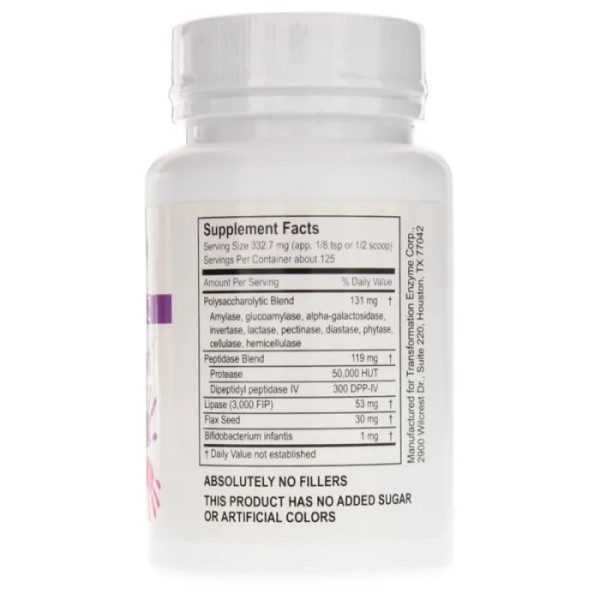 Травні ферменти для дітей, Kidz Digest, Transformation Enzymes, сприяють здоровому та повноцінному травленню та виведенню, порошок, 41,5 г