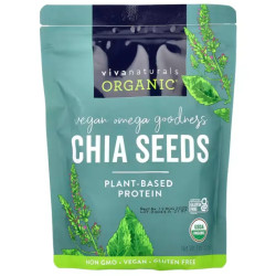 Насіння чіа органічне, Viva Naturals Chia Seeds, 454 г