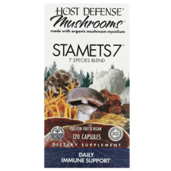Підтримка імунітету, щоденна формула, Immune Support STAMETS 7 Host Defense, 120 вегетаріанських капсул