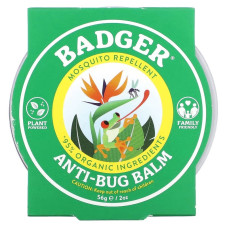 Бальзам від комах, 56 г, Badger Company Anti-Bug Balm, з цитронеллою та розмарином