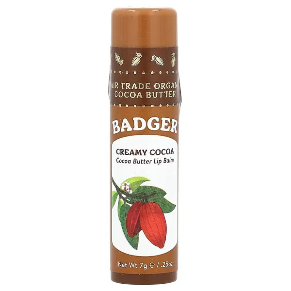 Бальзами для губ (какао), Lip Balm, Badger Company, 7 г