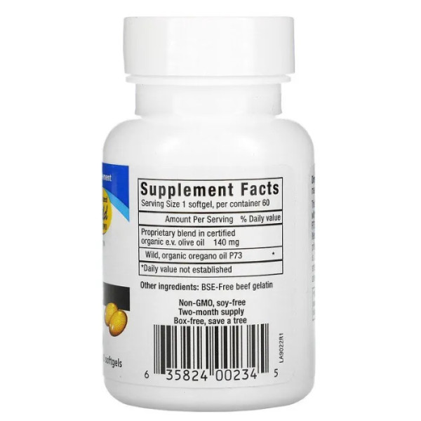 Масло орегано, супер сила, Oreganol, North American Herb & Spice Co., 60 гелевих капсул