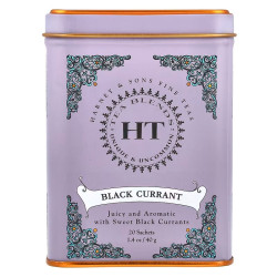 Чай с черной смородиной, Harney & Sons Black Currant Tea, 20 пакетиков, 40 г.