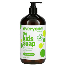 Дитяче рідке мило, 3 в 1, Kids Soap, EO Products, 946 мл, тропічні фрукти