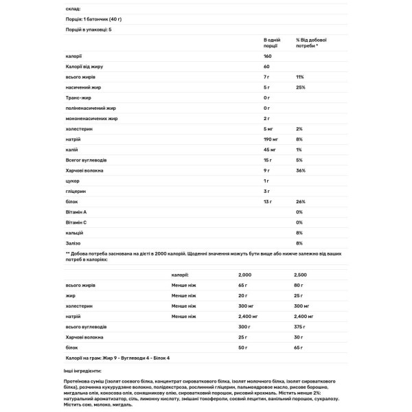 Хрусткі лимонні батончики, Crispy Lemon Bar, Atkins, 5 батончиків по 40 г кожен