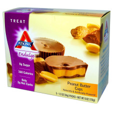 Арахісові чашки в шоколаді, Peanut Butter Cups Atkins Endulge, 5 упаковок