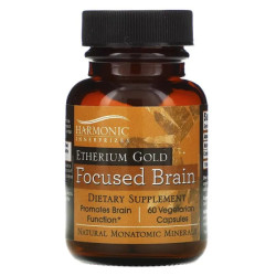 Поддержка работы мозга, Harmonic Innerprizes Etherium Gold Focused Brain, 60 капсул
