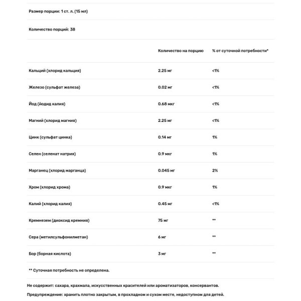 Мінеральний комплекс, Multiple Mineral, Eidon Ionic Minerals, іонні мінерали, 533 мл