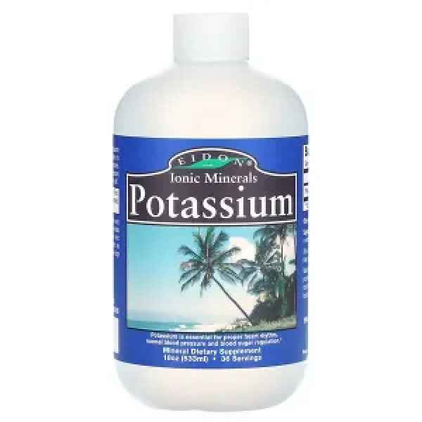 Калій, Potassium, Eidon Ionic Minerals, 533 мл