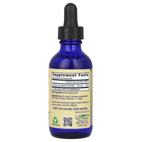 Кальцій, Calcium, Eidon Ionic Minerals, 60 мл