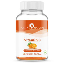 Вітамін C 250 мг, Apnas Natural Vitamin C, 30 жувальних таблеток