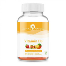 Вітамін D3 2000 МО, Apnas Natural Vitamin D3, 30 жувальних таблеток