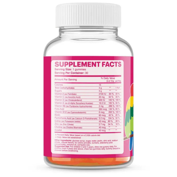 Комплекс мультивітамінів та мінералів для дітей, Multivitamin for kids, Apnas Natural, 30 жувальних пастилок