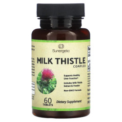 Комплекс розторопші, Sunergetic Milk Thistle Complex, 60 пігулок