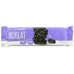 Протеиновый батончик хрустящий темный шоколад, Power Crunch Protein Crisp Bar Choklat BNRG, 12 батончиков по 43 г