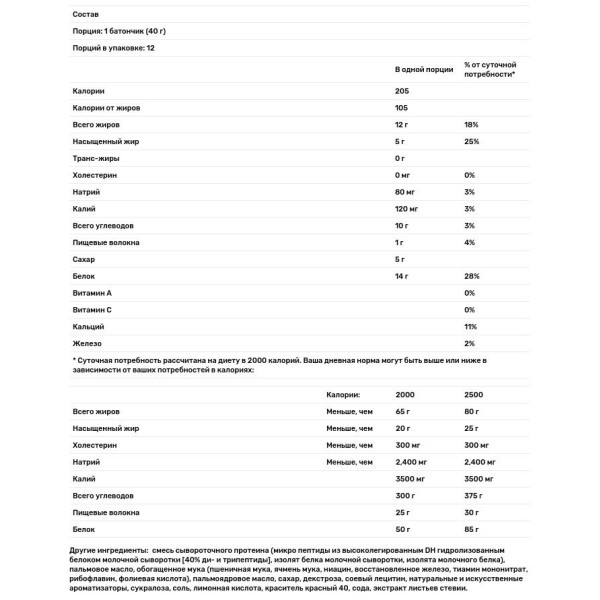 Протеїнові батончики з ягодами, Protein Energy Bar, BNRG, 12 шт (40 г)