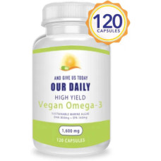 Омега-3 для вегетаріанців, Vegan Omega-3 Our Daily Vites, 120 капсул
