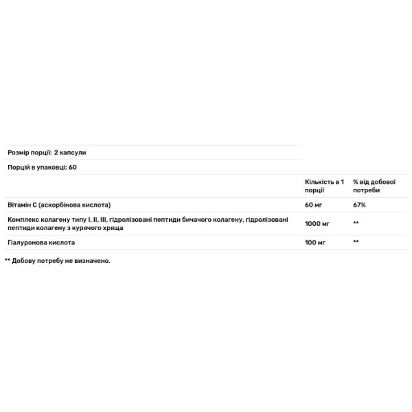 Колаген, Advanced Collagen, Forest Leaf, з гіалуроновою кислотою та вітаміном C, 120 капсул