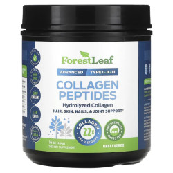 Пептиды коллагена, Collagen Peptides Forest Leaf, без вкусовых добавок, 454 г