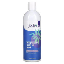 Олія для ванни з магнієм, лаванда, Life Flo Health Magnesium Bath Oil Soak, 473 мл