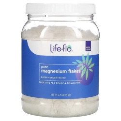 Хлопья чистого магния 1,25 кг, Life Flo Health Magnesium Flakes, для ванн и ухода за кожей