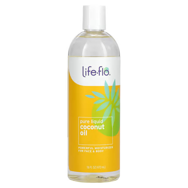 Кокосова олія для шкіри, Pure Liquid Coconut Oil, Life Flo Health, чиста, рідка, 473 мл