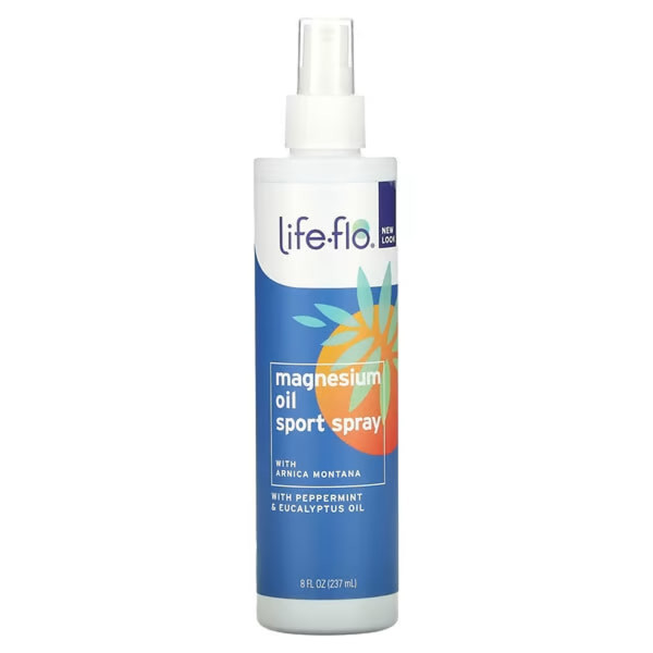Магнієва олія, Magnesium Oil Sport Spray, Life Flo Health, спортивний спрей, 237 мл