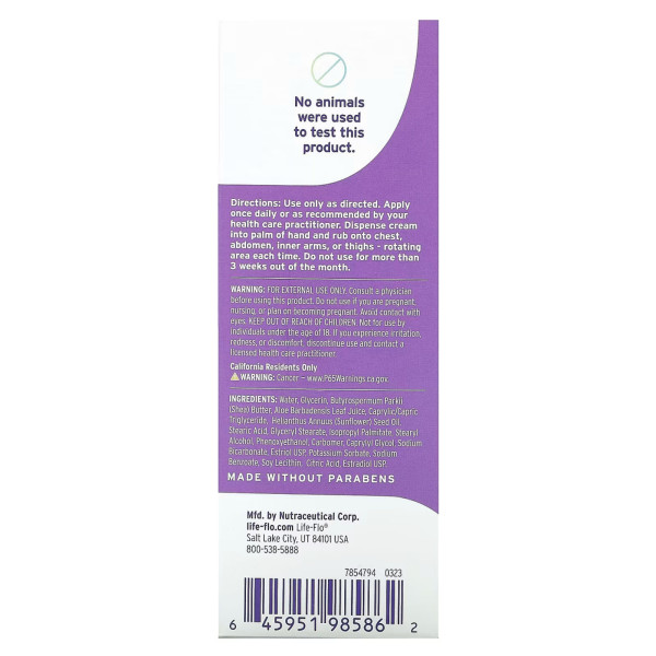 Крем для тіла Bi-Estro, BiEstro Care Body Cream, Life Flo Health, без ароматів, 112 г