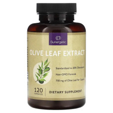 Екстракт листя оливи 750 мг, Sunergetic Olive Leaf Extract, 120 капсул