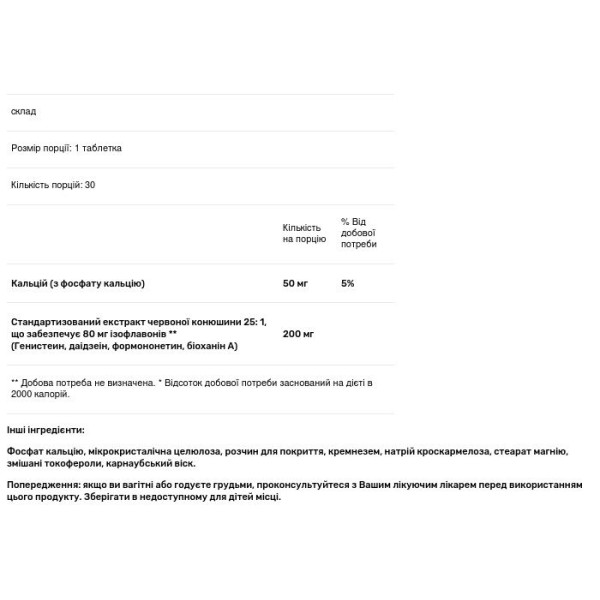 Підтримка при менопаузі, Menopause, Promensil, подвійна сила, 30 таблеток