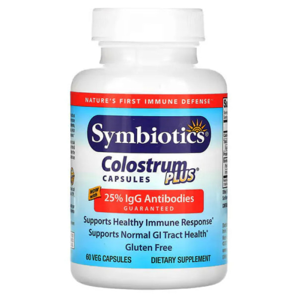 Колострум, Colostrum Plus, Symbiotics, 60 вегетаріанських капсул