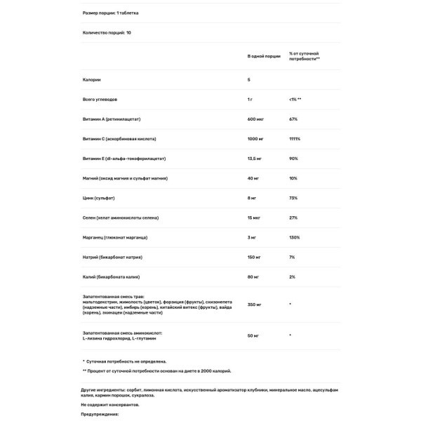 Вітамін С (імунна підтримка), Blast of Vitamin C, AirBorne, 10 таб.