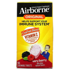Підтримка імунітету, жувальні, смак ягоди, AirBorne Immune Support Supplement, 96 жувальних таблеток