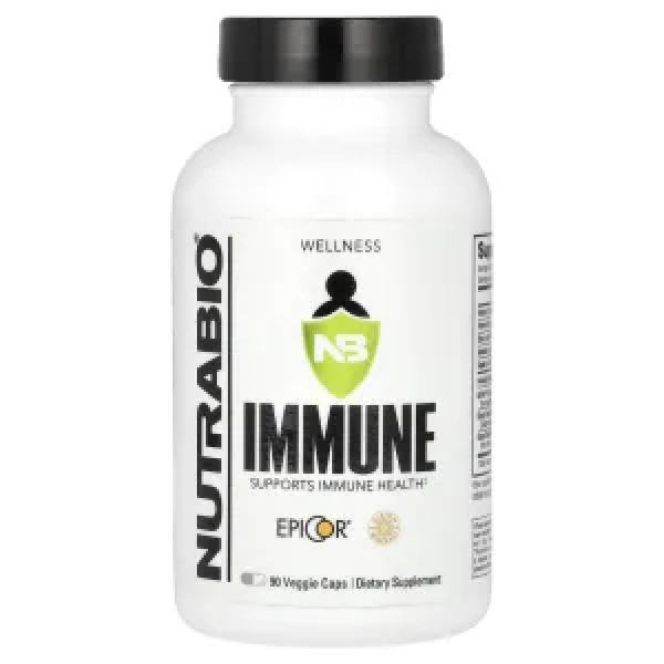 Зміцнення імунітету, Immune, NutraBio, 90 рослинних капсул