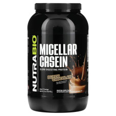 Казеин мицеллярный, NutraBio Micellar Casein, вкус голландский шоколад, 907 г