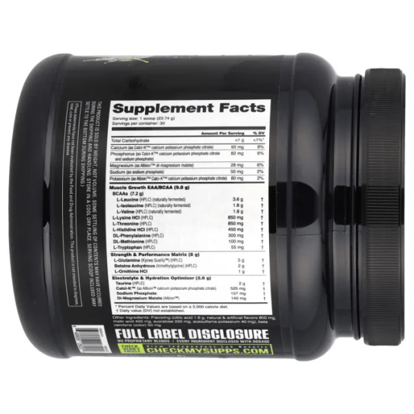 Амінокислоти, Intra Workout Amino Fuel, NutraBio, для прийому під час тренування, зі смаком маракуї, 712 г