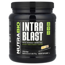 Амінокислоти для прийому під час тренування, NutraBio Intra Workout Amino Fuel, смак солодкий чай 715 г